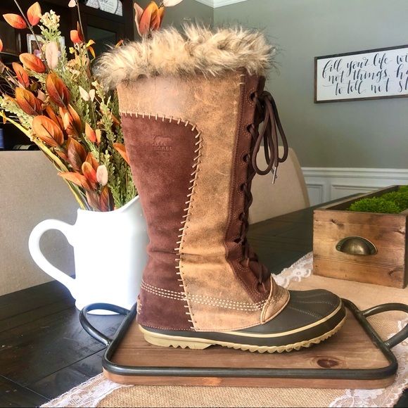 SOLD - Rare Sorel Cate the Great Winter Leather Snow Boots - Picture 4 of 8